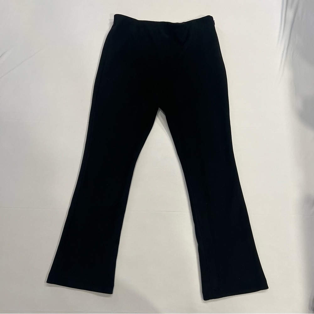 Tuckernuck Black Suede Feel Kick Flare Pants Size Small Pull On